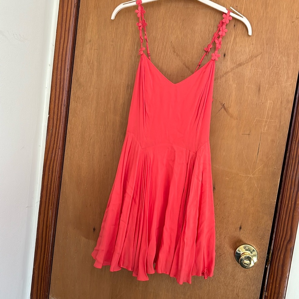 Coral Urban Outfitters Spring Dress